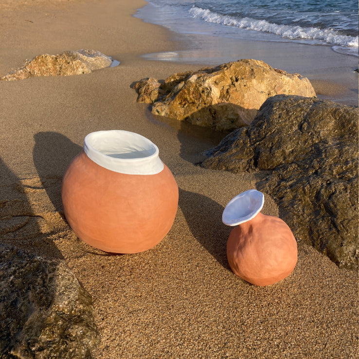 Terracotta Hand-build Vases